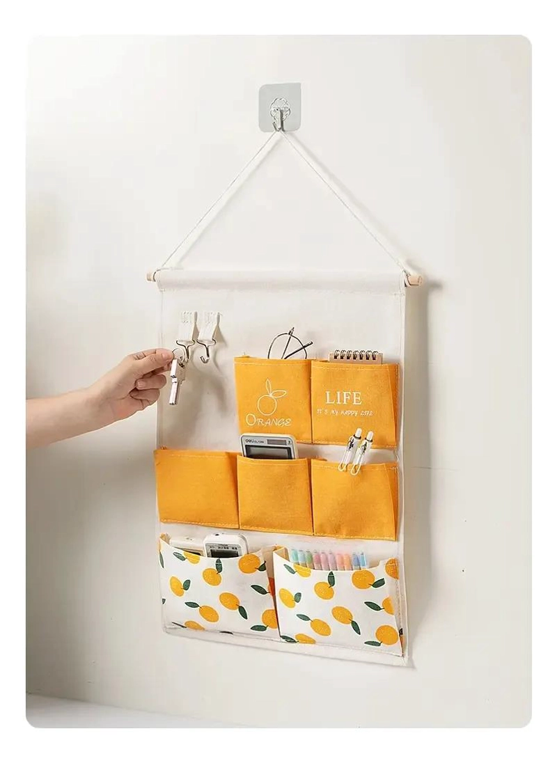 ORGANIZADOR COLGANTE DE PARED CON MULTIPLES BOLSILLOS - 1
