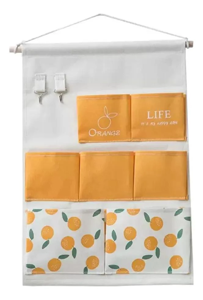 ORGANIZADOR COLGANTE DE PARED CON MULTIPLES BOLSILLOS - 6
