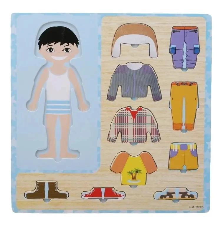PACK DE 2 PUZZLES DE MADERA PARA NIÑOS EDUCATIVOS - 2