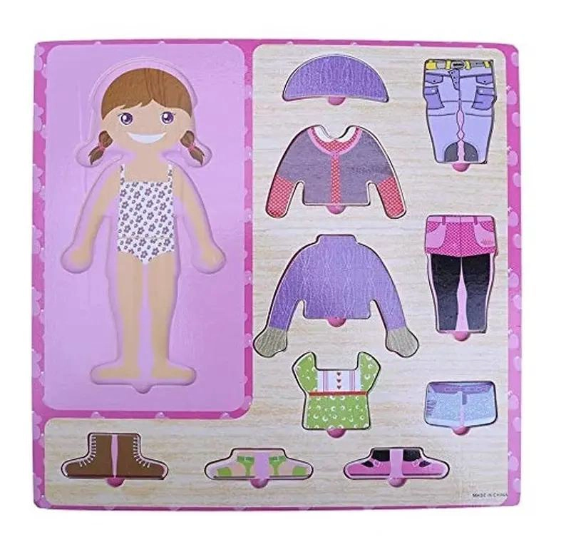 PACK DE 2 PUZZLES DE MADERA PARA NIÑOS EDUCATIVOS - 4