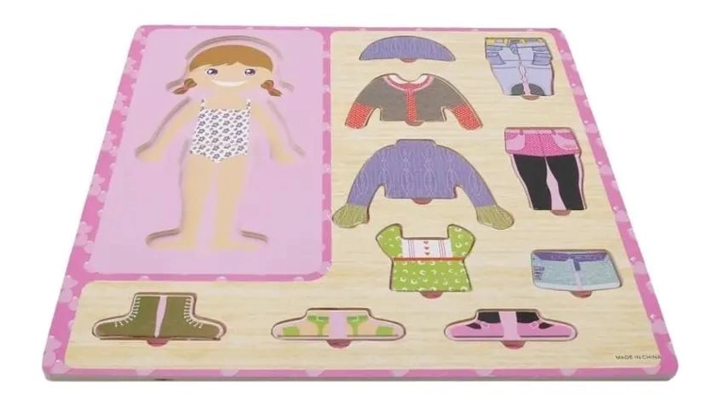 PACK DE 2 PUZZLES DE MADERA PARA NIÑOS EDUCATIVOS - 6