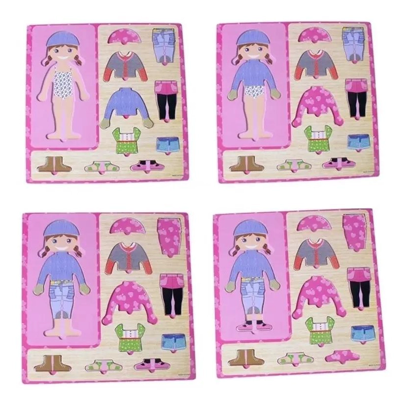 PACK DE 2 PUZZLES DE MADERA PARA NIÑOS EDUCATIVOS - 7