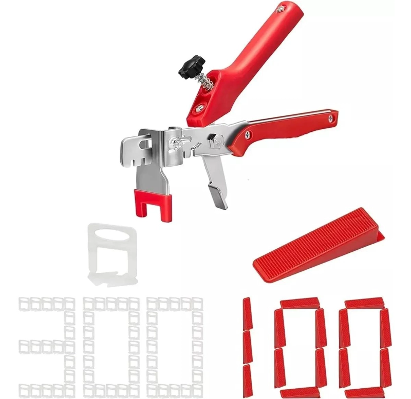 KIT NIVELADOR PARA CERAMICOS CON ALICATE Y CLIPS REUTILIZABLES - 1