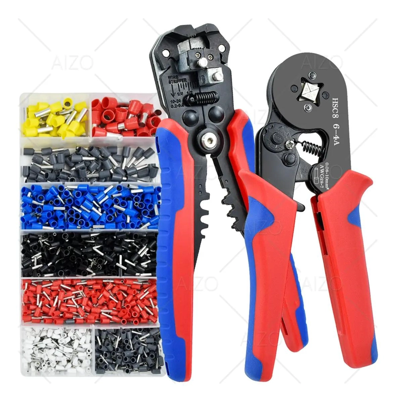 KIT CRIMPEADORA PELACABLE CON 1200 TERMINALES - 2
