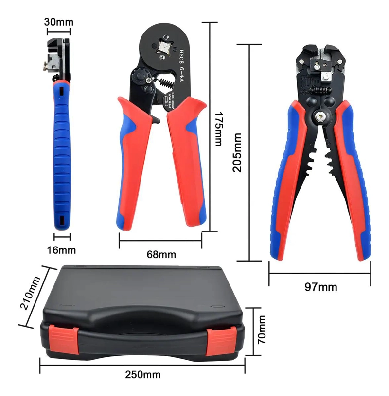 KIT CRIMPEADORA PELACABLE CON 1200 TERMINALES - 3