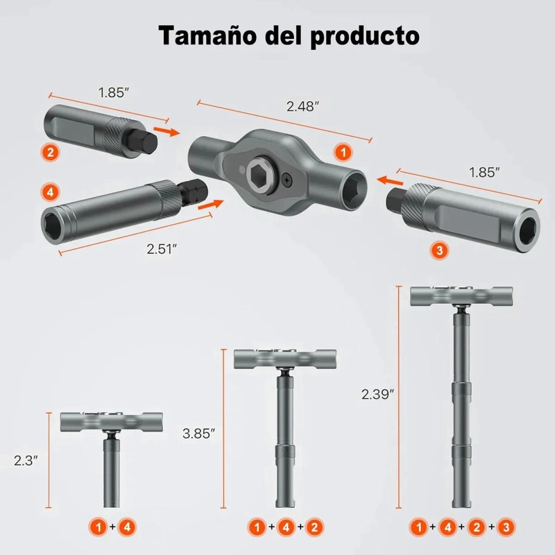 KIT DE DESTORNILLADORES 24 EN 1 CON PUNTAS MAGNE TICAS INTERCAMBIABLES - 6