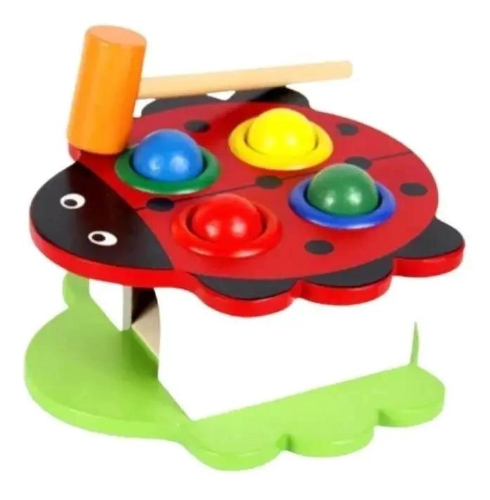 MARTILLO DIDACTICO DE MADERA PARA DESARROLLO INFANTIL - 2