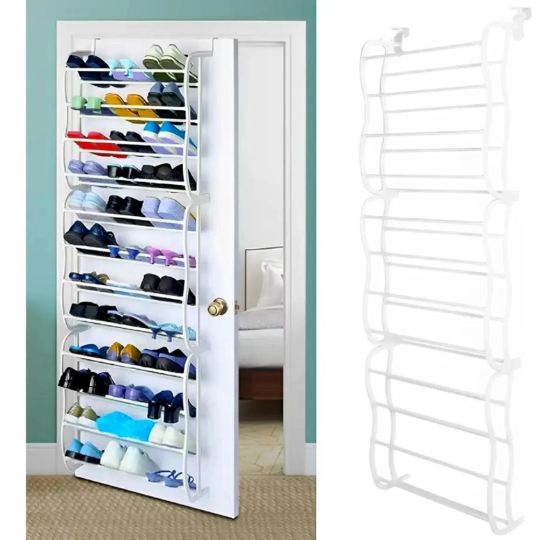 ZAPATERO VERTICAL PARA PARED Y PUERTA CON CAPACIDAD PARA 36 PARES - 1