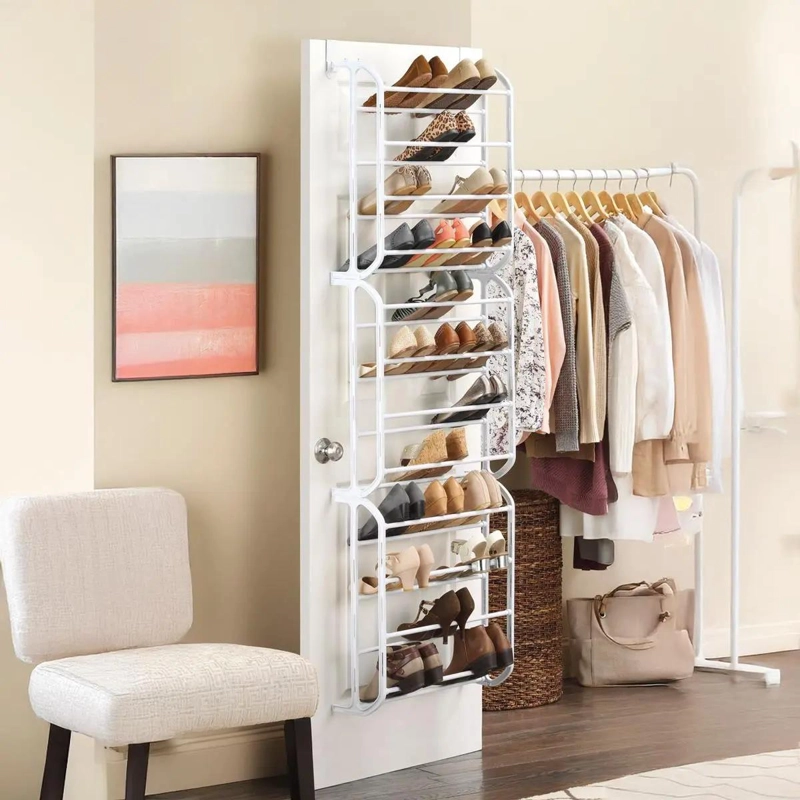 ZAPATERO VERTICAL PARA PARED Y PUERTA CON CAPACIDAD PARA 36 PARES - 6