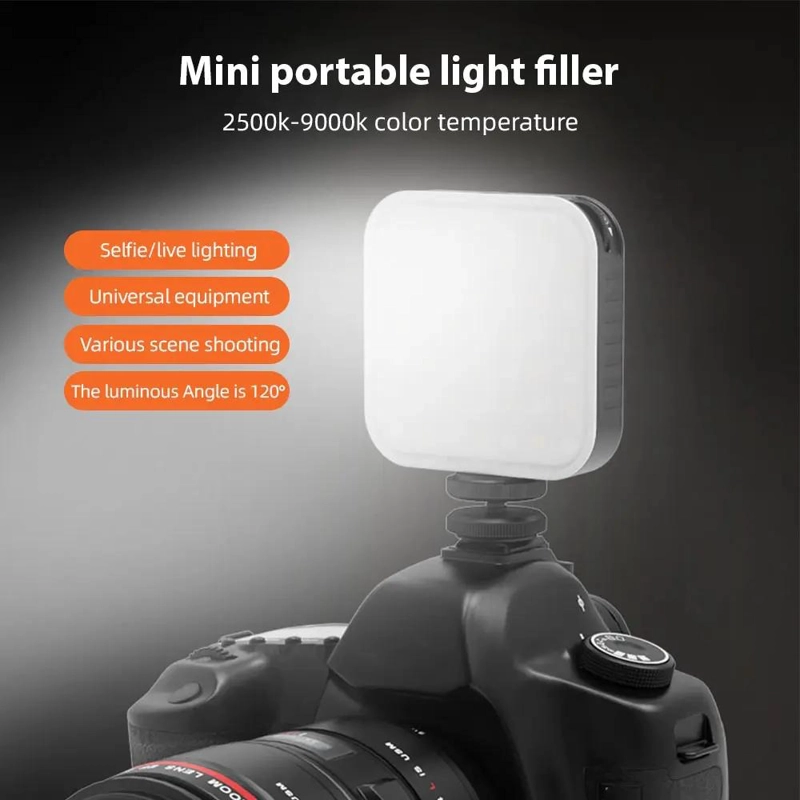 LUZ LED DE VIDEO MAGNE TICA COMPACTA PARA FOTOGRAFIA Y VIDEOCONFERENCIA - 6