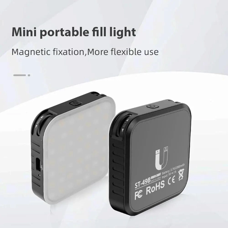 LUZ LED DE VIDEO MAGNE TICA COMPACTA PARA FOTOGRAFIA Y VIDEOCONFERENCIA - 8