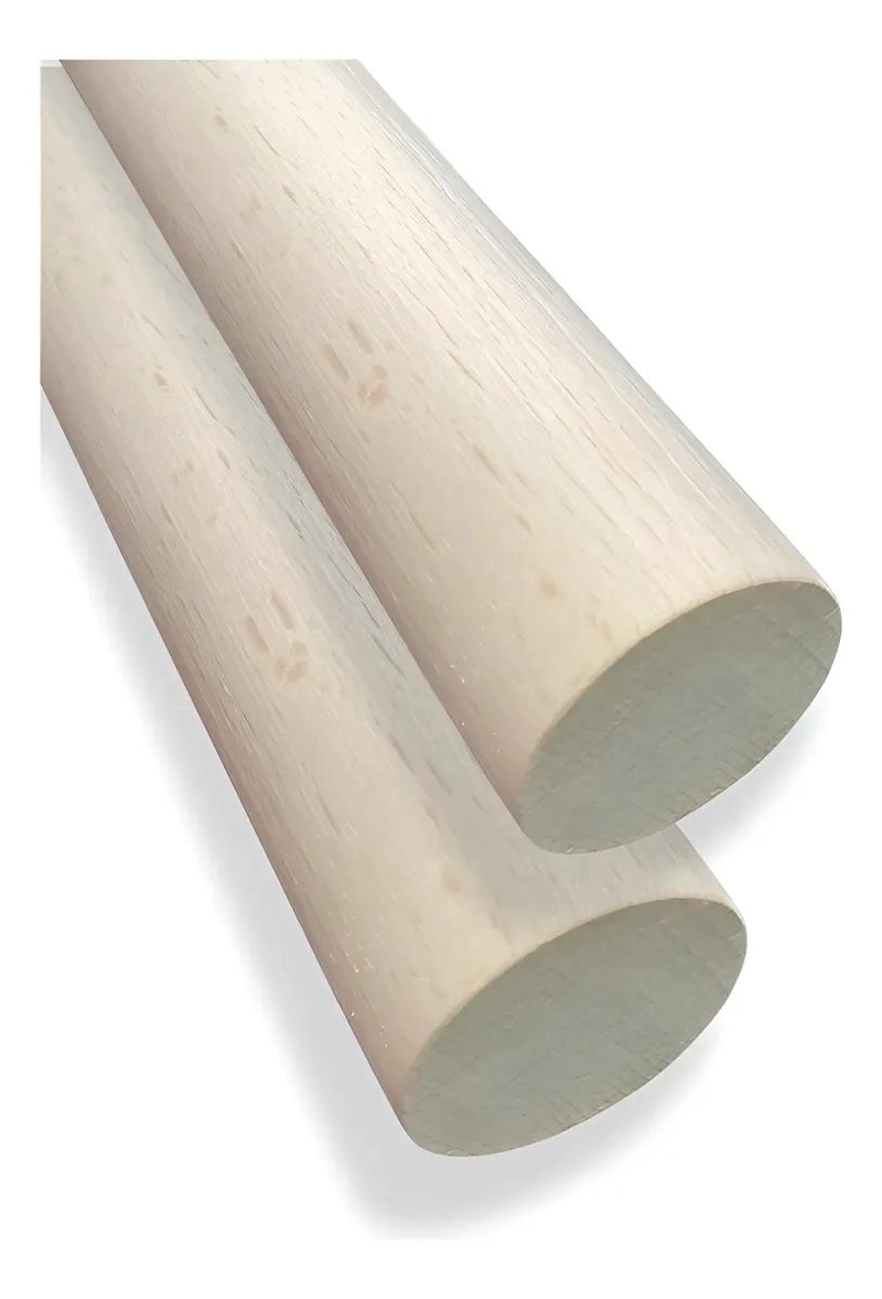 BARRA DE MADERA LISA Y PULIDA DE 25MM X 1 METRO - 1