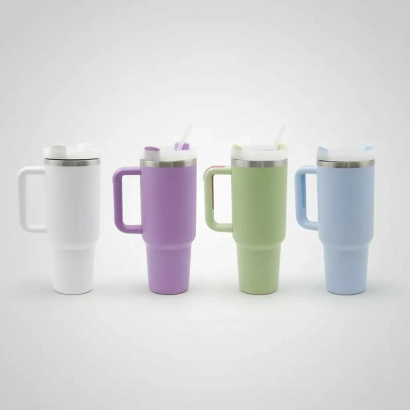 VASO TE RMICO 1.2L CON TAPA, ASA Y BOMBILLA VARIADOS - 1