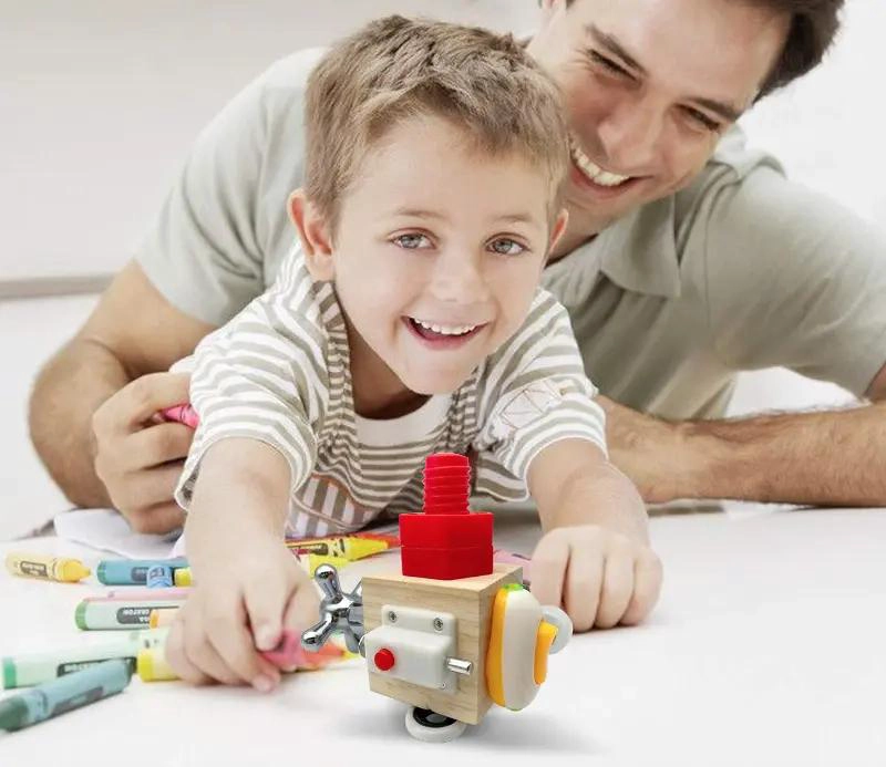 CUBO DIDACTICO SENSORIAL DE MADERA PARA NIÑOS - 3