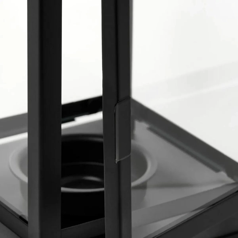 FAROL DECORATIVO NEGRO DE 20 CM PARA INTERIORES Y EXTERIORES - 4