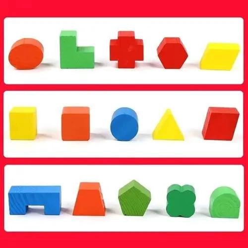 CUBO CLASIFICADOR DE FORMAS GEOME TRICAS DE MADERA PARA NIÑOS - 7