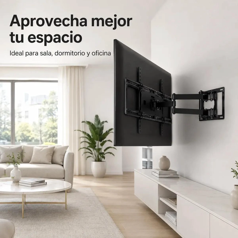 SOPORTE DE PARED ARTICULADO PARA TELEVISORES DE 40 A 80 PULGADAS - 4