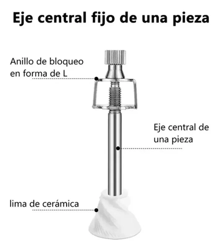 MOLINILLO MANUAL CON REBABA CERAMICA PARA CAFE  Y SEMILLAS CON FRASCOS DE VIDRIO - 4