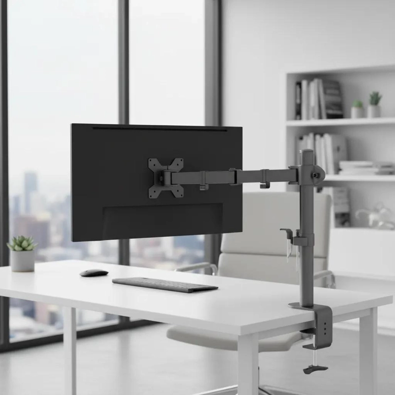 SOPORTE DE MONITOR AJUSTABLE PARA ESCRITORIO 13-27 PULGADAS - 4