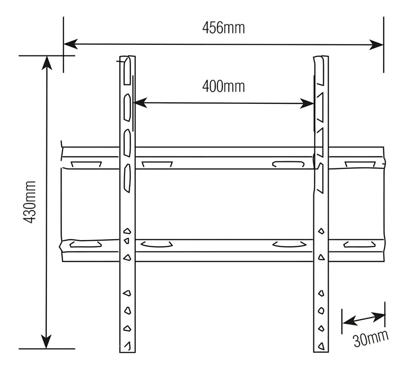 SOPORTE FIJO ULTRA SLIM PARA TELEVISORES DE 32 A 55 PULGADAS - 4