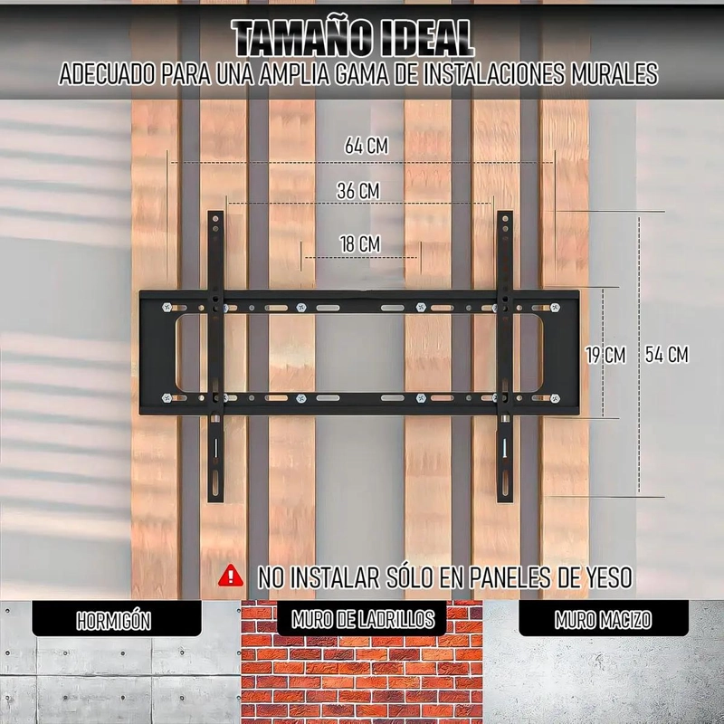 SOPORTE DE PARED PARA TELEVISORES DE 40 A 85 PULGADAS - 5