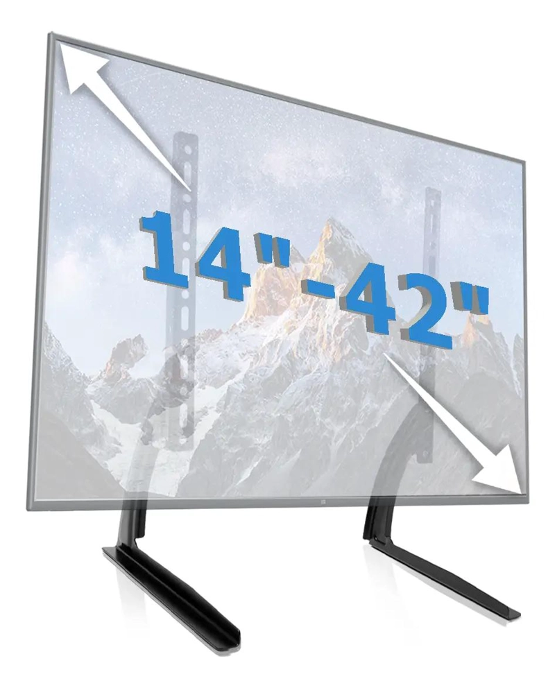SOPORTE AJUSTABLE PARA TV DE 14 A 42 PULGADAS CON BASE ESTABLE - 2