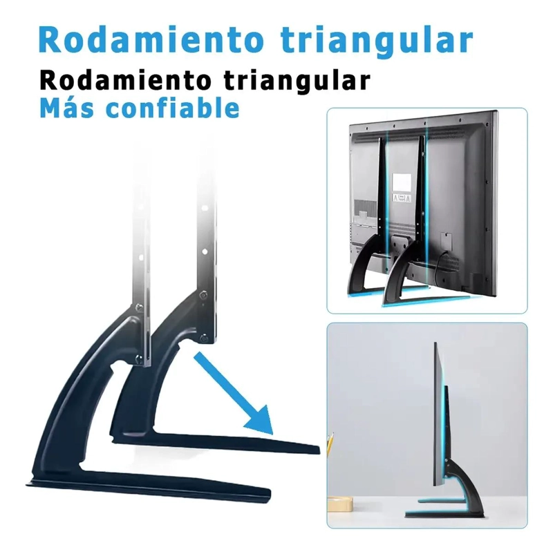 SOPORTE AJUSTABLE PARA TV DE 14 A 42 PULGADAS CON BASE ESTABLE - 4