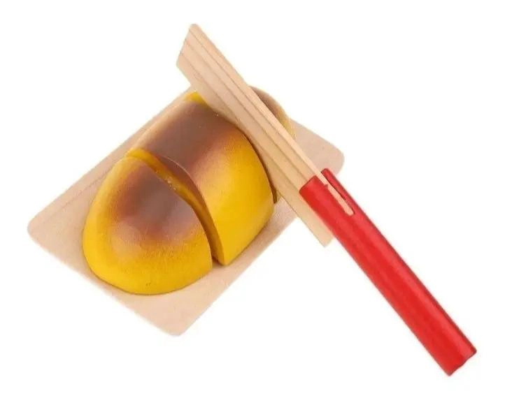 CORTA FRUTAS DE MADERA DIDACTICO CON VELCRO PARA NIÑOS - 8