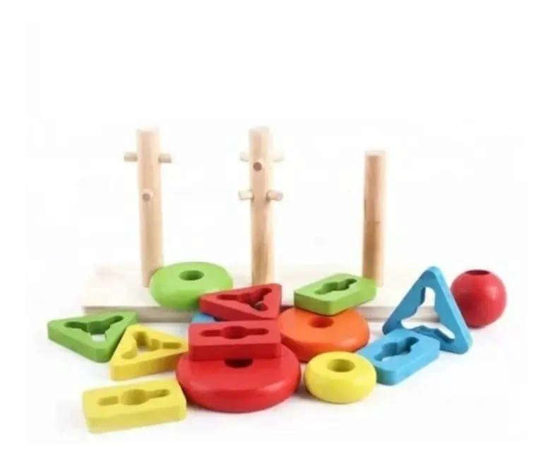 KIT DIDACTICO DE JUGUETES DE MADERA PARA NIÑOS - 5