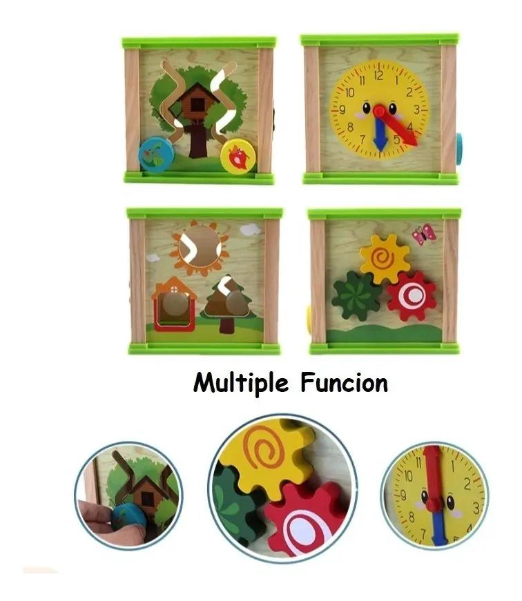 KIT DIDACTICO DE JUGUETES DE MADERA PARA NIÑOS - 6