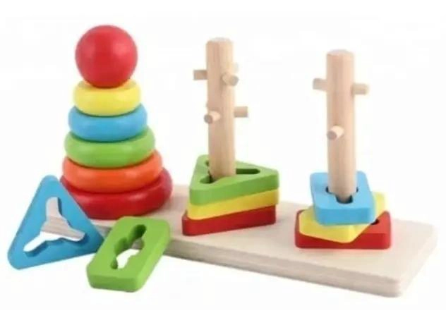KIT DIDACTICO DE JUGUETES DE MADERA PARA NIÑOS - 7