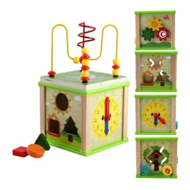KIT DIDACTICO DE JUGUETES DE MADERA PARA NIÑOS - 9