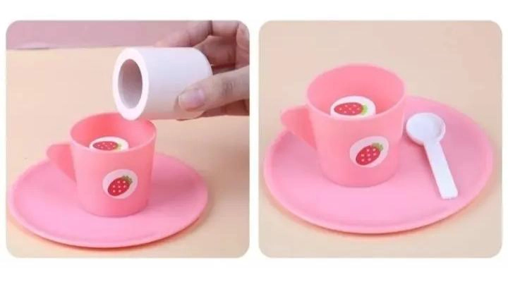 JUEGO DE MADERA COCINA CAFETERA PARA NIÑAS - 3
