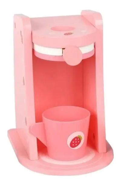 JUEGO DE MADERA COCINA CAFETERA PARA NIÑAS - 6