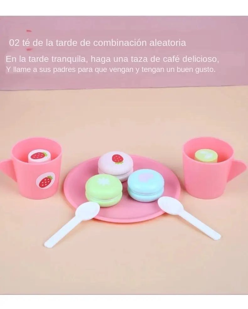 JUEGO DE MADERA COCINA CAFETERA PARA NIÑAS - 7