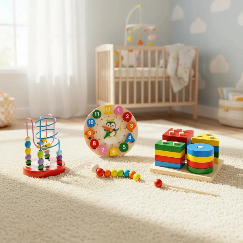 JUGUETES DIDACTICOS DE MADERA MONTESSORI PARA NIÑOS PACK DE 5 - 2