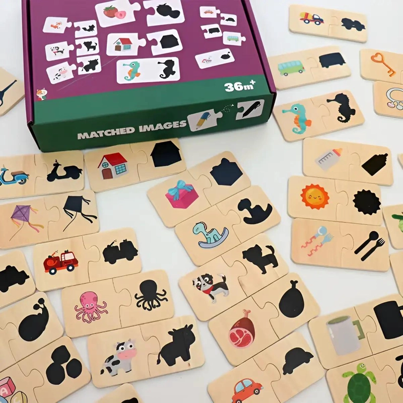 JUEGO MONTESSORI DE FIGURAS EN SOMBRAS PARA NIÑOS - 1