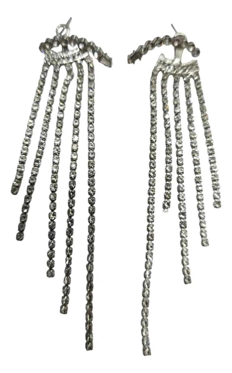 AROS PENDIENTES BRILLANTES ELEGANTES PARA EVENTOS ESPECIALES - 1