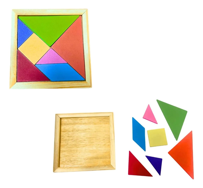 SET DE 10 JUGUETES DIDACTICOS DE MADERA PARA APRENDIZAJE INFANTIL - 10