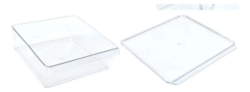 CONTENEDOR ORGANIZADOR PARA REFRIGERADOR CON TAPA - 1
