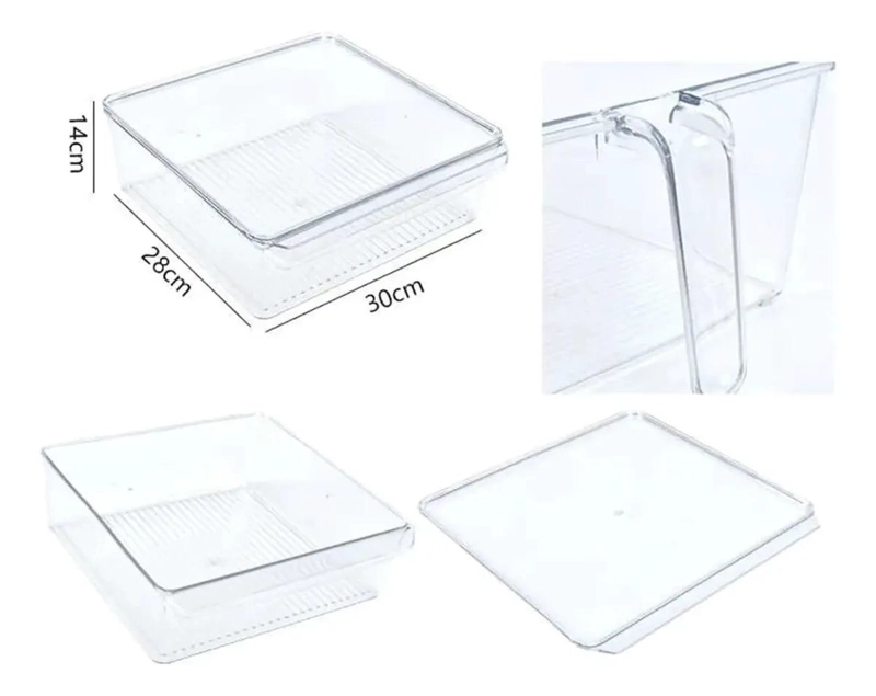 CONTENEDOR ORGANIZADOR PARA REFRIGERADOR CON TAPA - 2