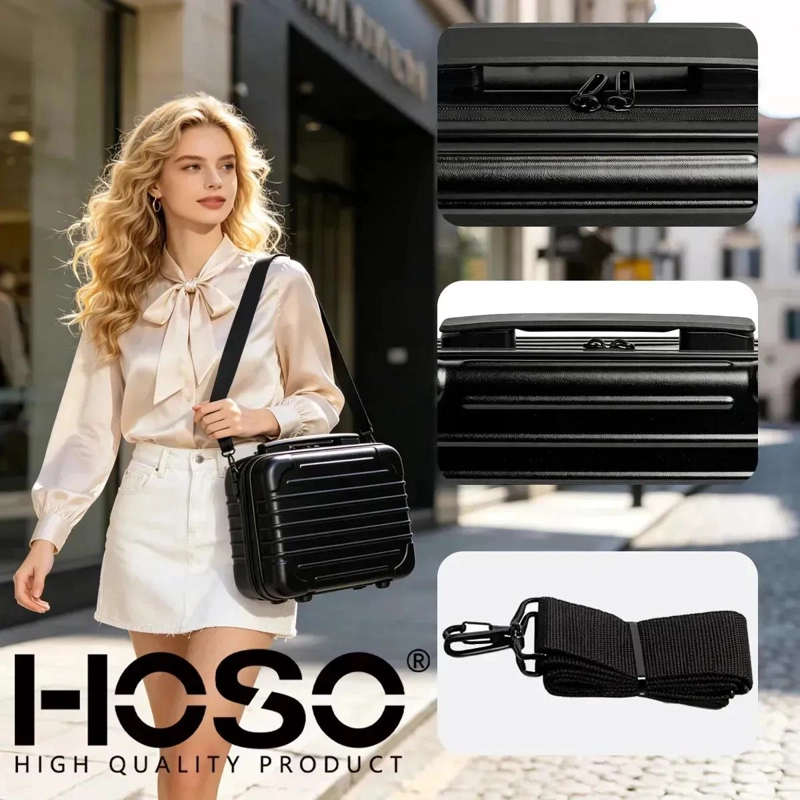 ORGANIZADOR DE MAQUILLAJE CON ESPEJO LED Y 8 COMPARTIMENTOS - 5