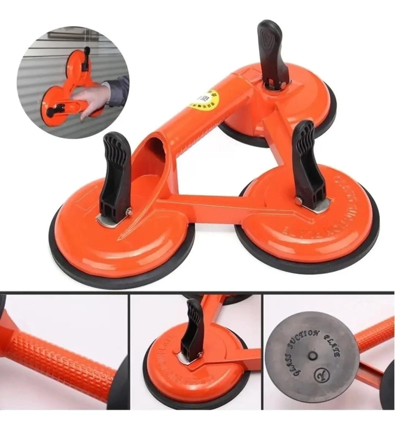 VENTOSA DE TRIPLE SUCCION PARA VIDRIO Y METAL 150 KG - 3