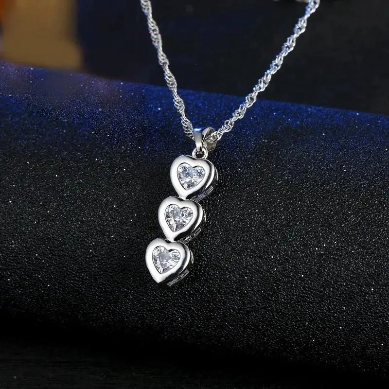 SET DE AROS Y COLLAR DE PLATA 925 CON ZIRCONIA PARA MUJER - 7