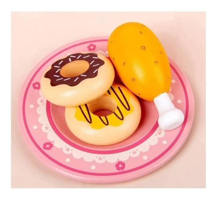 JUEGO DIDACTICO DE MADERA HORNO MICROONDAS PARA NIÑOS - 4