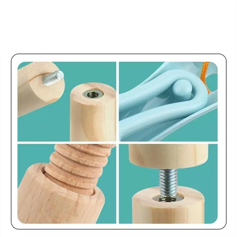 JUEGO DE LIMPIEZA DE MADERA PARA NIÑOS CON 6 PIEZAS - 6