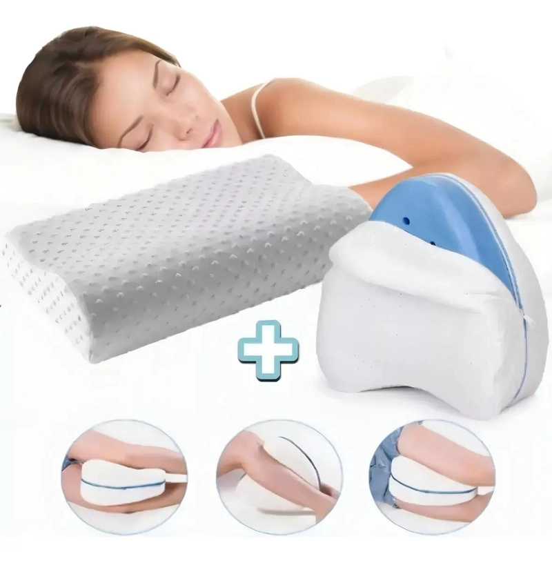 PACK ALMOHADA ORTOPE DICA Y COJIN PARA PIERNAS VISCOELASTICO - 2