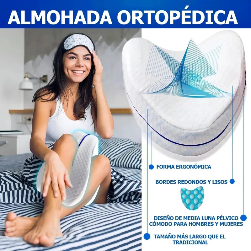 PACK ALMOHADA ORTOPE DICA Y COJIN PARA PIERNAS VISCOELASTICO - 8