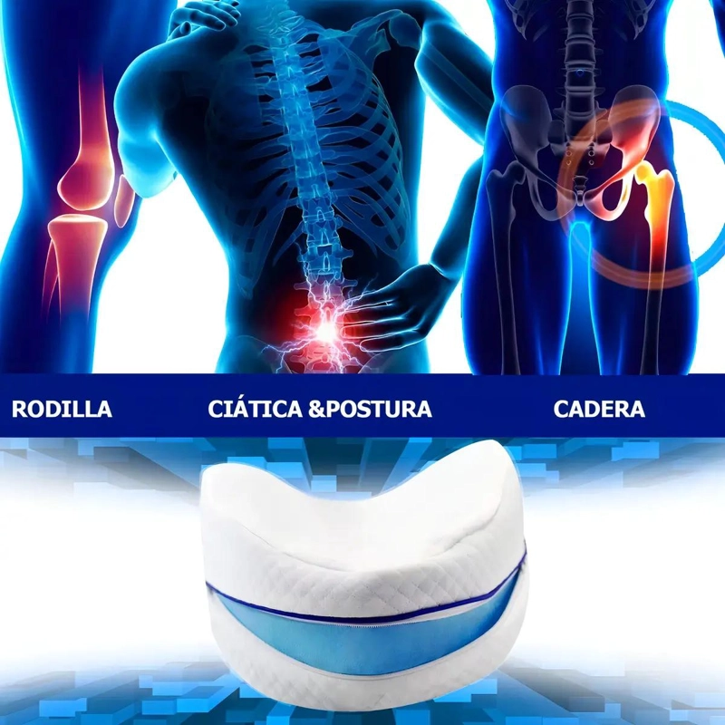 PACK ALMOHADA ORTOPE DICA Y COJIN PARA PIERNAS VISCOELASTICO - 9