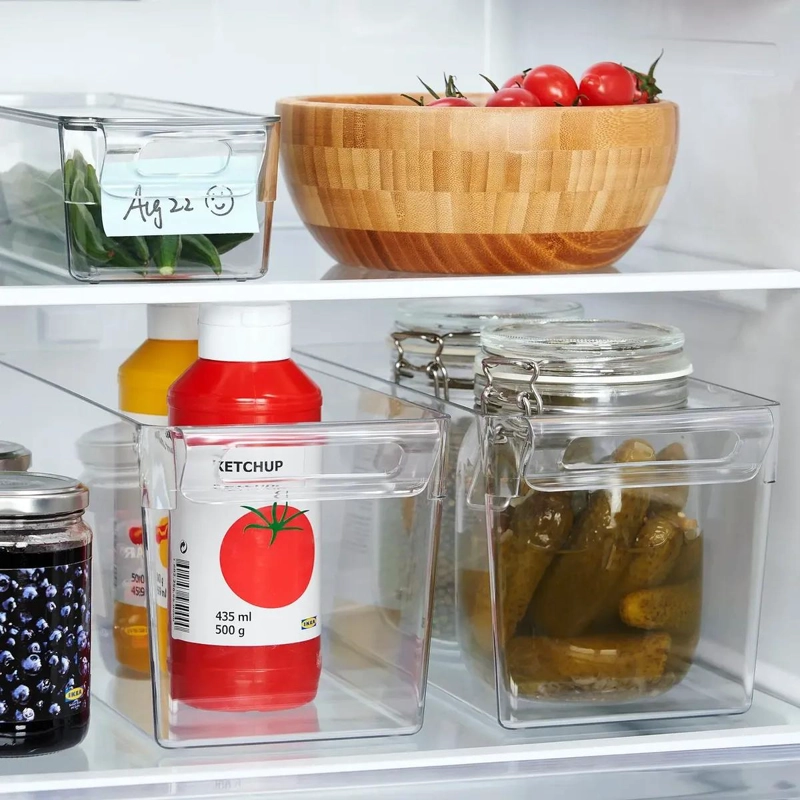CAJA ORGANIZADORA TRANSPARENTE PARA REFRIGERADOR 32CM - 4